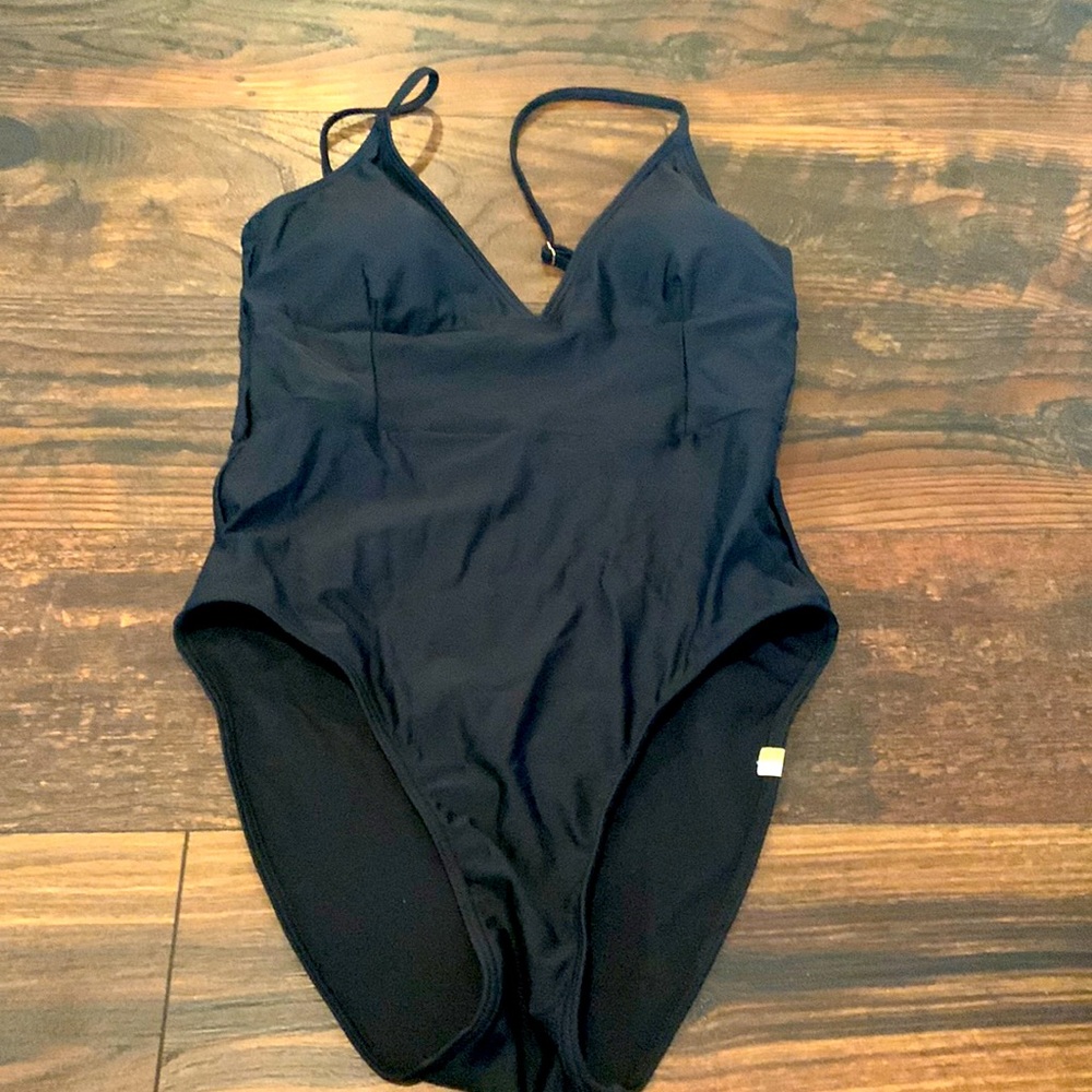 Barely worn black somersault one piece swimsuit size 4.